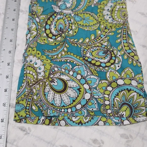 🦚Vera Bradley Adorable Cotton Pajama Pants In Very Good Condition. Size L💚💙 - Picture 9 of 12